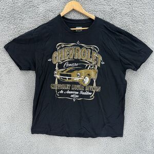 Authentic GM Chevrolet Motor Division Camaro Black Cotton‎ Adult 2XL T-Shirt